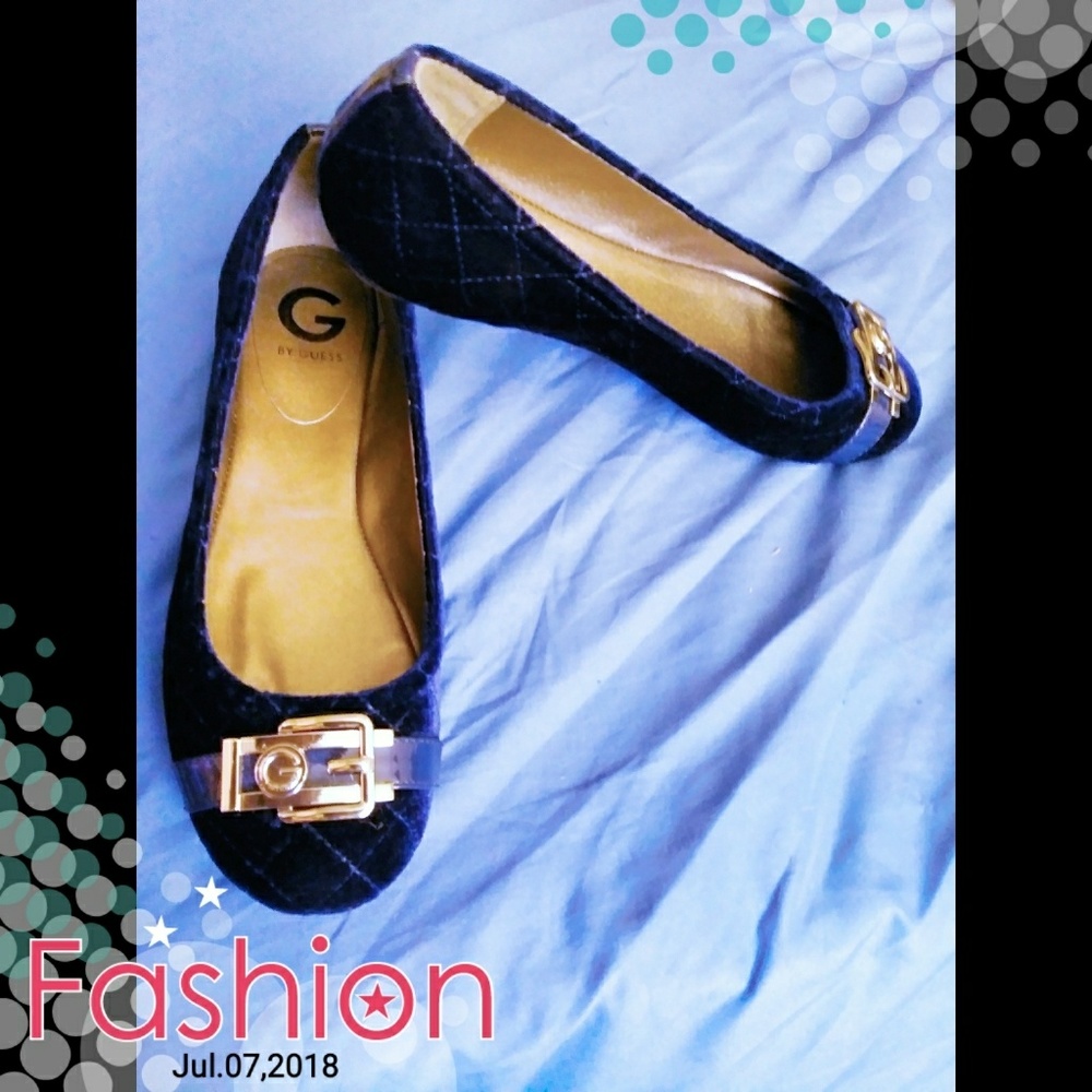 New Royal blue Guess ballet slipons,